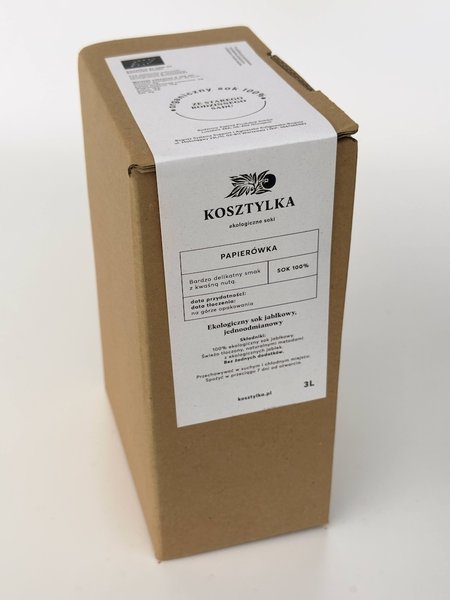 Papierówka - sok ekologiczny karton 3 litry